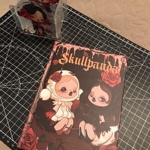 Art Notebook with Red and Black Design